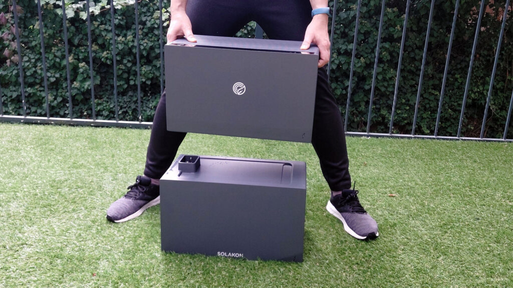 Solakon ONE Speicher mit einem Zusatzakku
