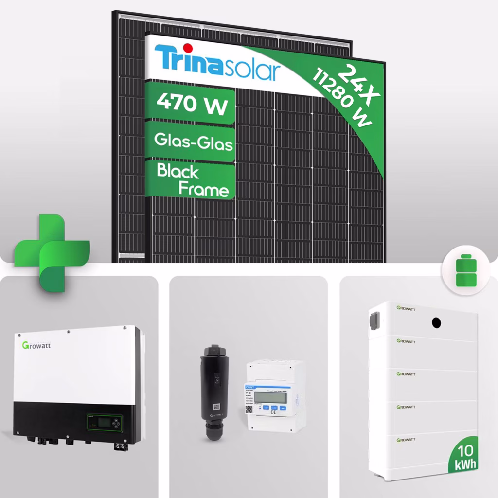 11.28 kWp PV-Komplettpaket mit 10 kWh Batterie