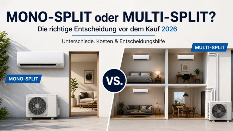 Mono oder Multi-Split Klimaanlage 2026? Die richtige Entscheidung vor dem Kauf