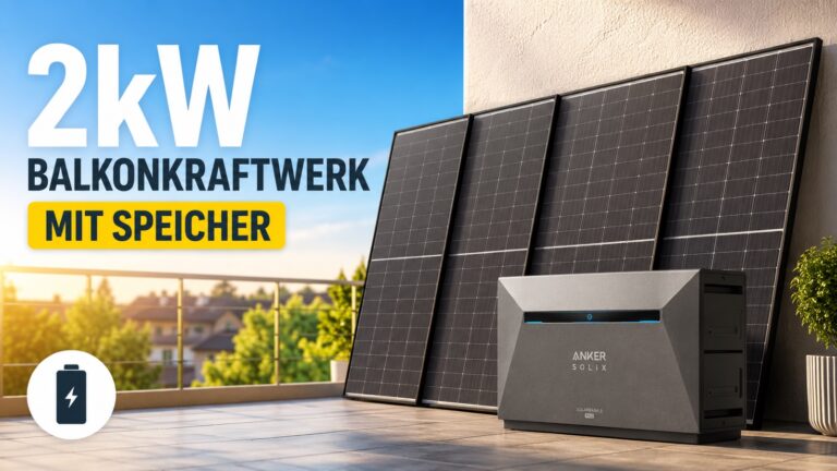 2.000 W Balkonkraftwerk + Speicher: So viel Geld spart man mit einem Premium-Set wirklich!