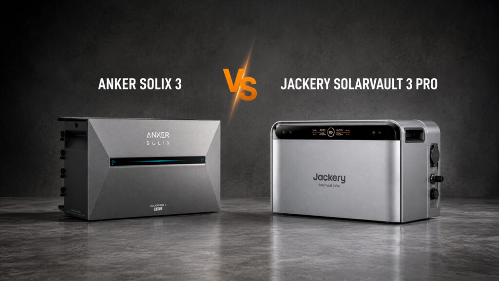 Jackery SolarVault 3 Pro vs. Anker SOLIX 3: Welcher Heimspeicher ist 2026 besser?