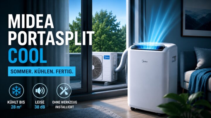 Midea PortaSplit Cool 2026: Die Sommer Split-Klimaanlage für Sparfüchse