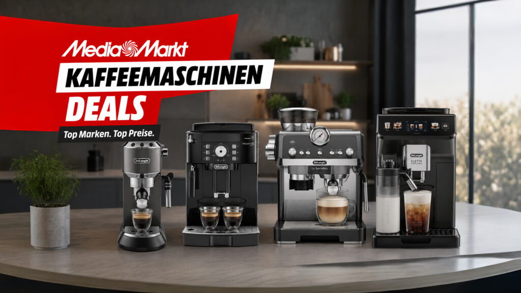 Vier De’Longhi bei MediaMarkt: vom günstigen Einstieg bis zum Hightech-Vollautomaten mit Cold Brew