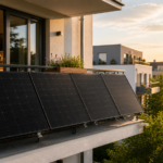 Ein Balkonkraftwerk mit vier Solarmodulen: Immer mehr Haushalte setzen 2026 auf eine eigene, leistungsstarke Stromerzeugung.