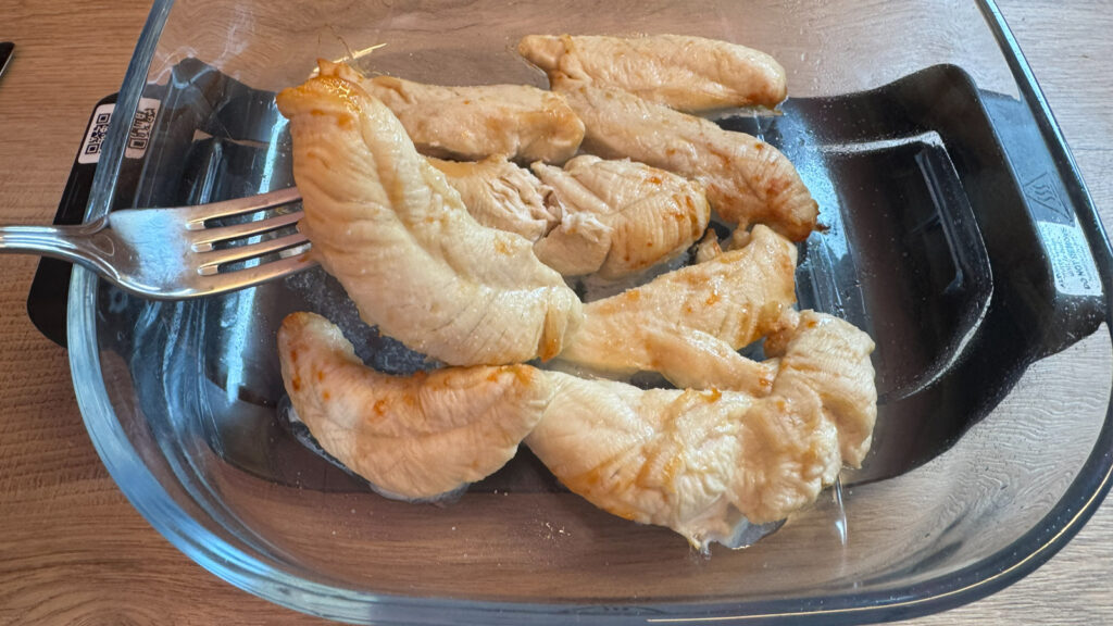 ninja-airfryer-haehnchen-gartest Das Hähnchenfleisch war genau so, wie es sein sollte