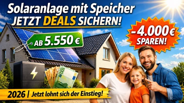 PV-Anlage + Speicher: So sparen Hausbesitzer gerade tausende Euro