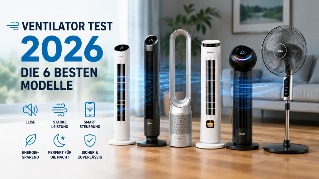 Ventilator Test-Check 2026: Unsere Empfehlunge für den Sommer