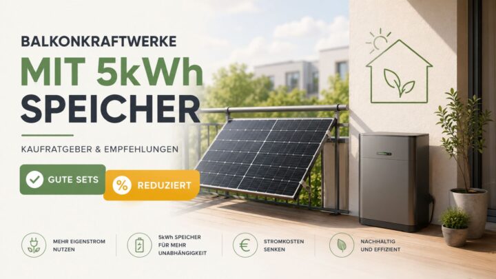 Die besten Balkonkraftwerk Sets mit 5kWh Speicher