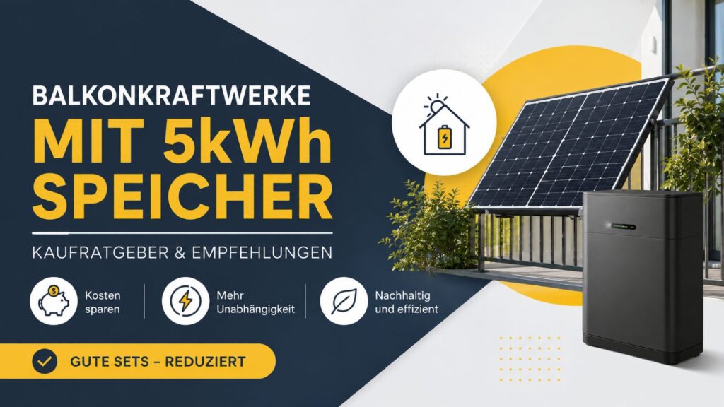 Best of Balkonkraftwerk Sets + 5kWh Speicher