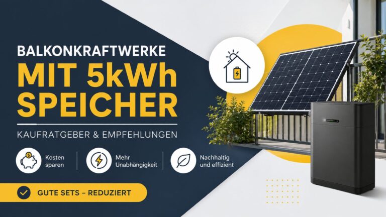 Unsere Empfehlungen: Balkonkraftwerk mit 5kWh Speicher