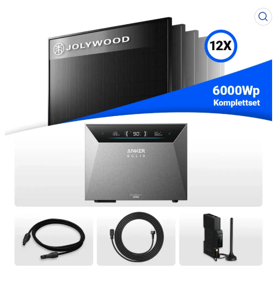 6000W Solarkraftwerk mit Speicher  solarhandel24