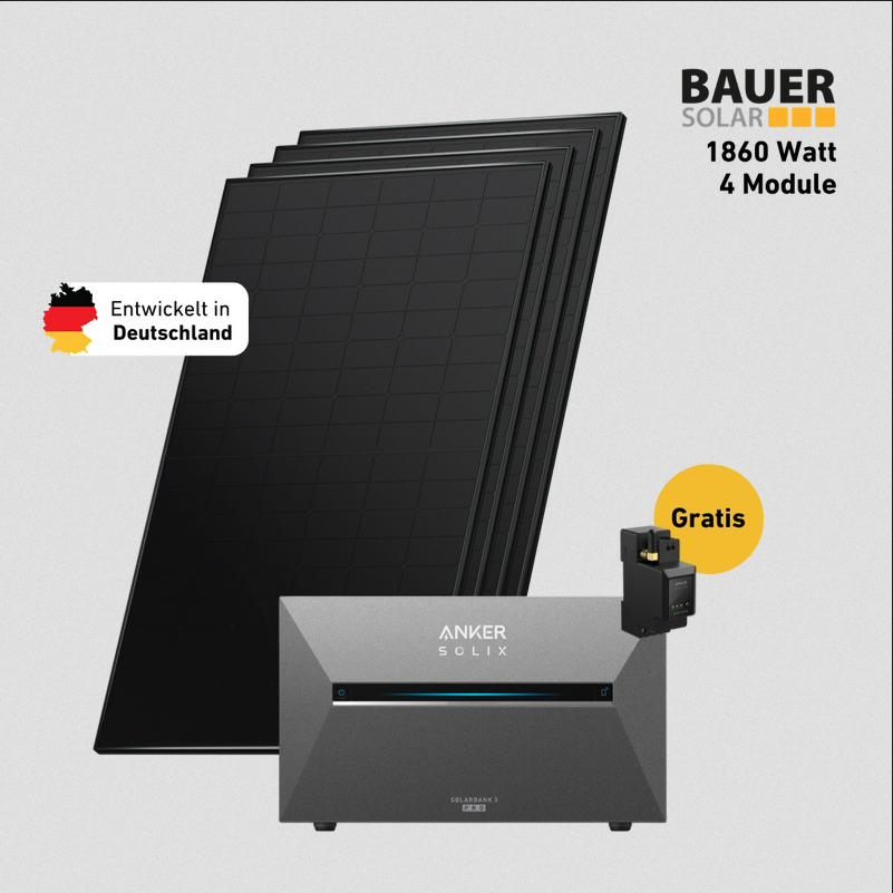 Premium 1860 bifazial Pro (mit Anker SOLIX Solarbank 3 E2700 Pro)