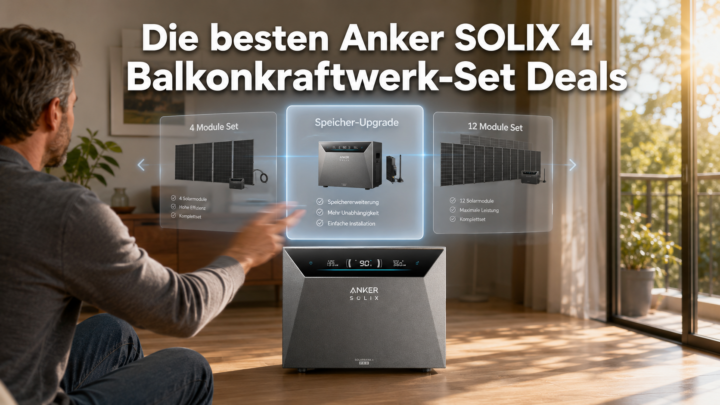 Anker SOLIX 4 endlich da: Diese 3 Balkonkraftwerk-Deals schlagen sogar Ankers eigene Preise