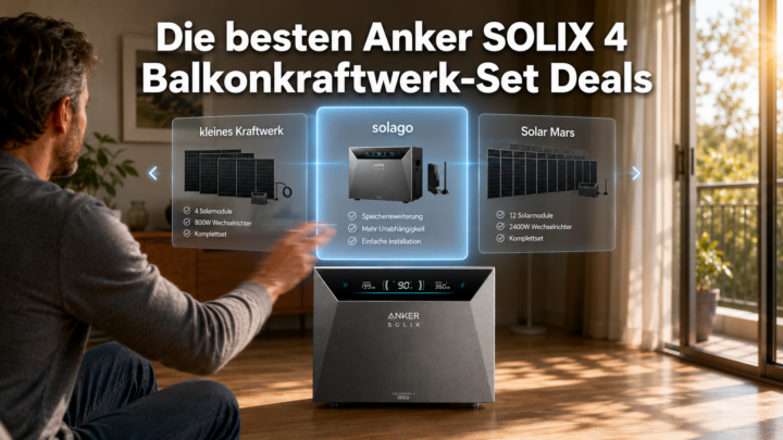 Endlich da: Das sind die besten Anker SOLIX 4 Balkonkraftwerk-Set Angebote