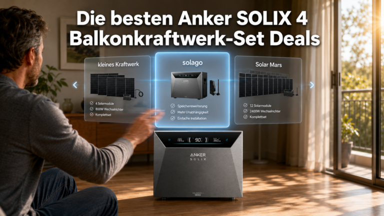 Endlich da: Das sind die besten Anker SOLIX 4 Balkonkraftwerk-Set Angebote