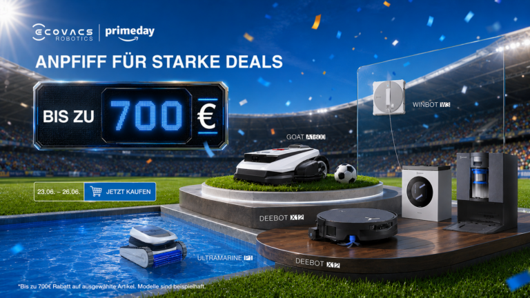 Preissturz bei ECOVACS zum Amazone Prime Day: Top-Geräte bis 700 Euro günstiger!