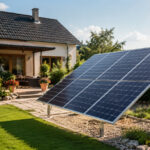 PV-Anlage in einem Privatgarten