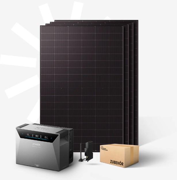 Kleines Kraftwerk: Quattro XL - 2.000W Balkonkraftwerk + Anker SOLIX 4