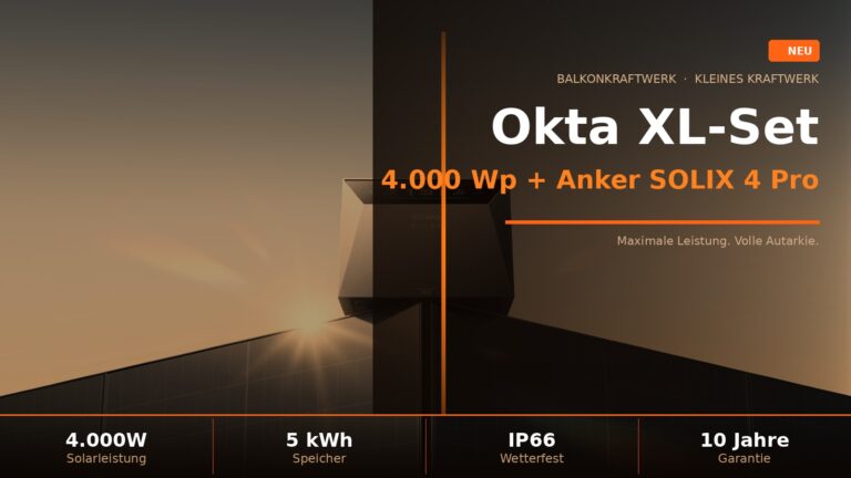 Mehr Power geht kaum! 4.000 Watt Balkonkraftwerk trifft auf den neuen Anker SOLIX 4