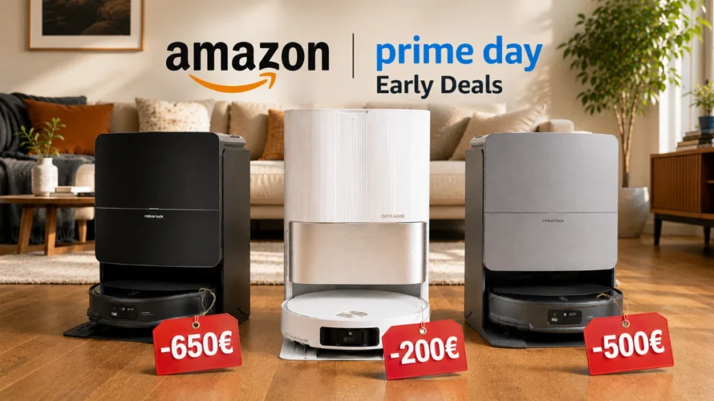 Roborock gegen Dreame zum Prime Day 2026: Drei Saugroboter-Deals im Vergleich – einer spart dir 500 Euro