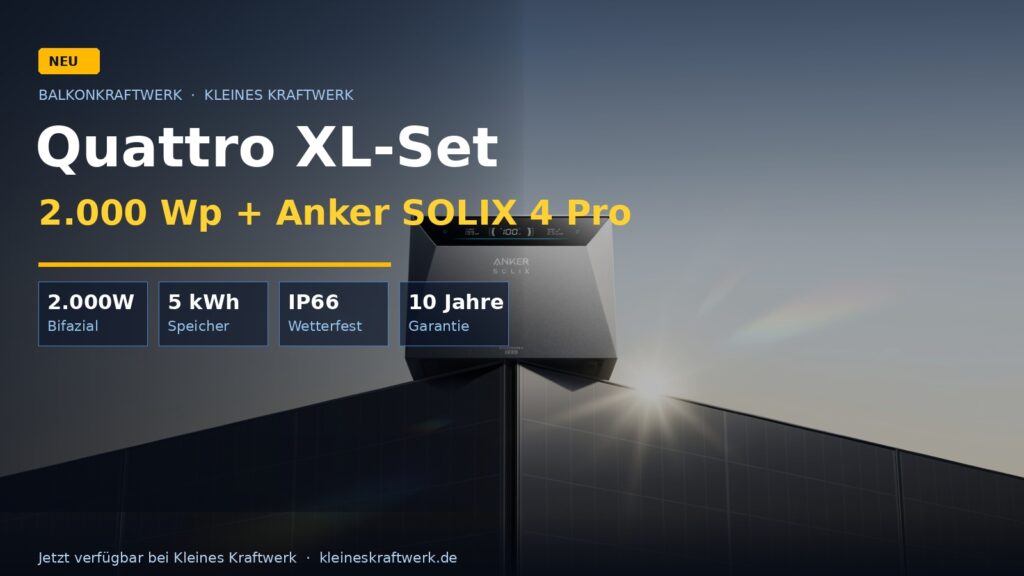 Neuheit! Anker SOLIX 4 ist da – und Kleines Kraftwerk liefert gleich das perfekte Komplett-Set mit 2.000W für nur 1.989 Euro!
