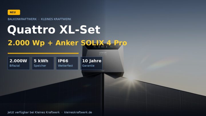 Neuheit! Anker SOLIX 4 ist da – und Kleines Kraftwerk liefert gleich das perfekte Komplett-Set mit 2.000W für nur 1.989 Euro!