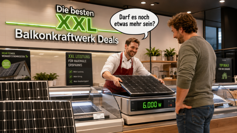 Die besten XXL-Balkonkraftwerke: Mit 6.000 W und Speicher voll von der Sonne profitieren