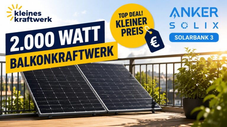 Wow! Top-Deal bei Kleines Kraftwerk mit Anker SOLIX 3