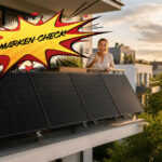 Ein Balkonkraftwerk mit vier Solarmodulen: Immer mehr Haushalte setzen 2026 auf eine eigene, leistungsstarke Stromerzeugung.
