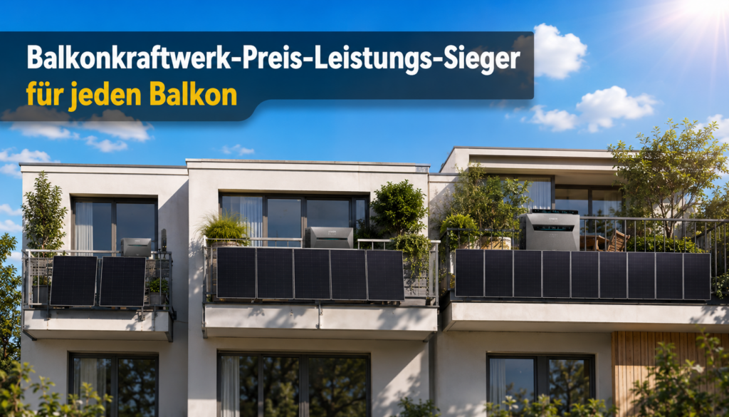 Klein gegen Groß: Welches Balkonkraftwerk mit Speicher 2026 den Preiskampf gewinnt