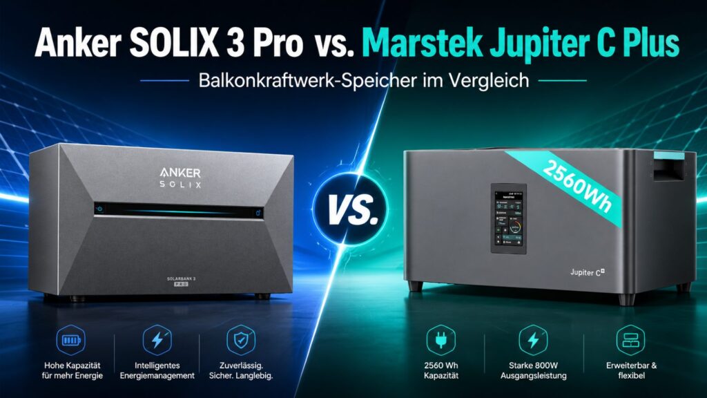 Wer gewinnt? Anker SOLIX 3 oder Marstek Jupiter C Plus?