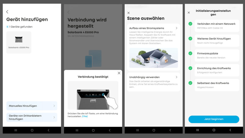 anker-solix-4-app-installation-homeandsmart-test App-Screenshots zur Visualisierung der Installationsschritte