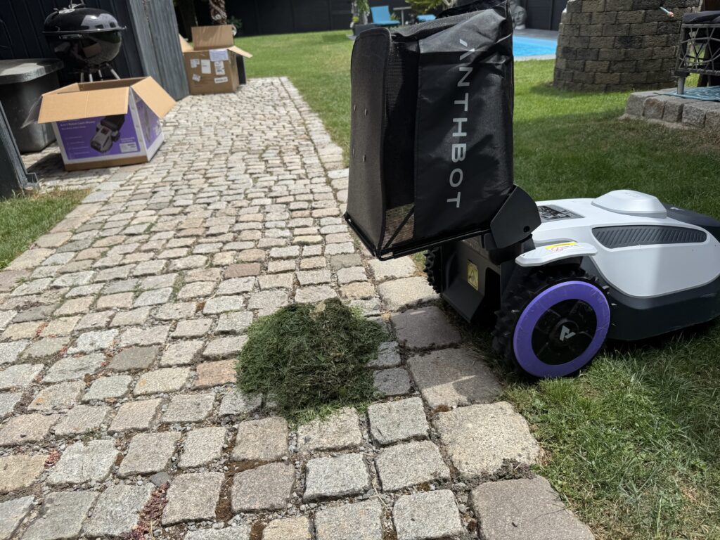 Auch das Ausleeren des Schnittguts funktionierte reibungslos.