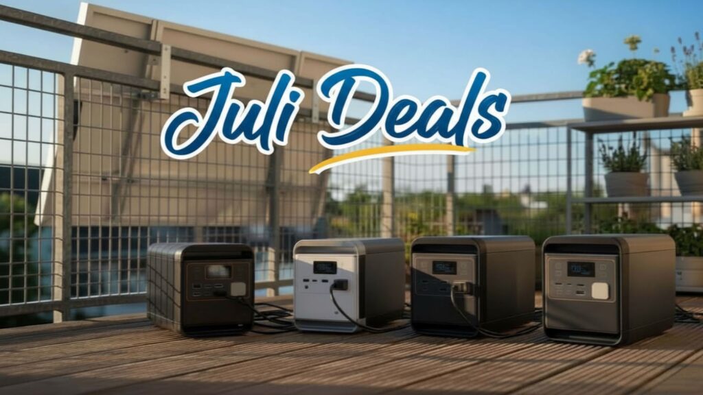 Juli 2026 Deals: 4 Balkonkraftwerk-Speicher jetzt bis zu 50% günstiger