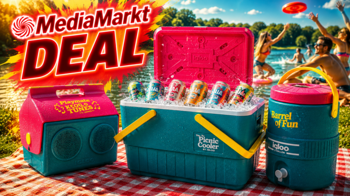Igloo bei MediaMarkt: Eine Kühlbox mit Boombox im Deckel – so wird der Baggersee zur Tanzfläche