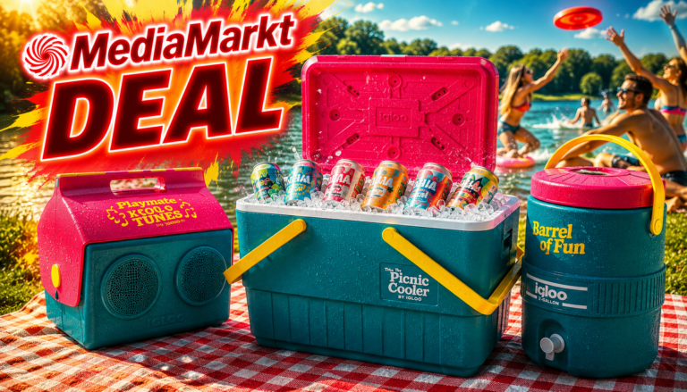 Igloo bei MediaMarkt: Eine Kühlbox mit Boombox im Deckel – so wird der Baggersee zur Tanzfläche