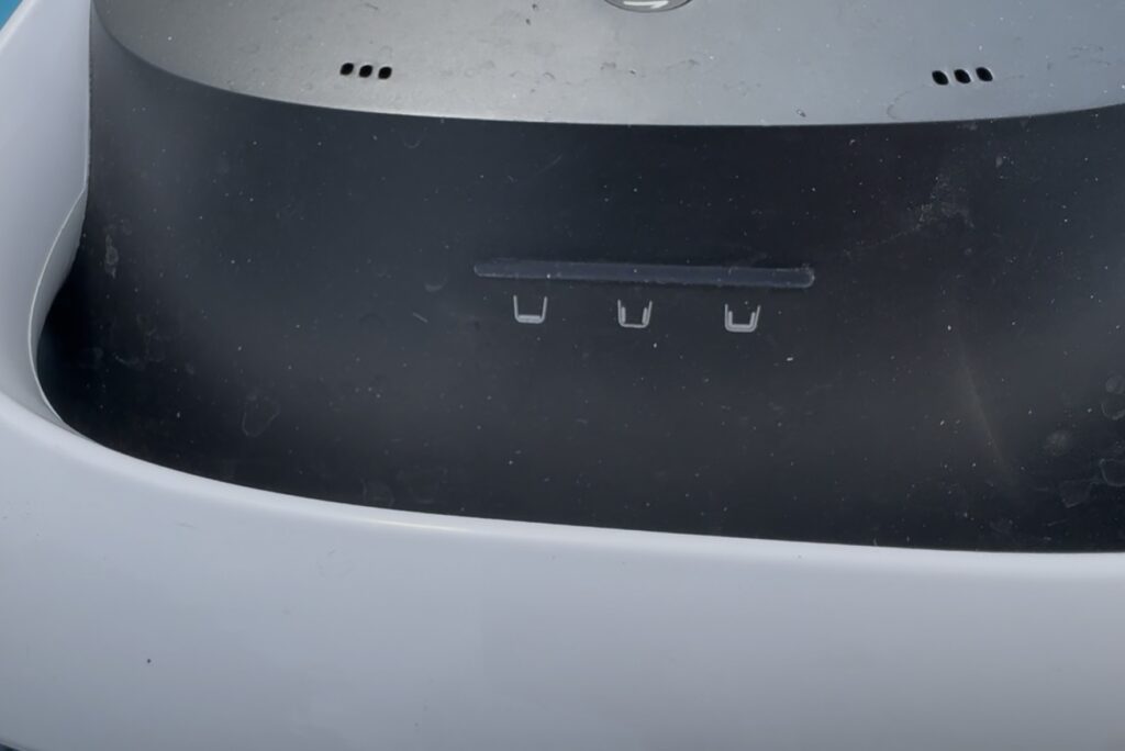 Auch am Poolroboter wird der eingestellte Modus angezeigt.