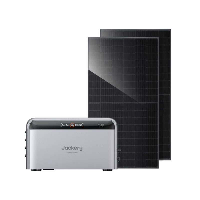 Jackery SolarVault 3 Pro Speicher mit 2 x 450 W Solarpanel
