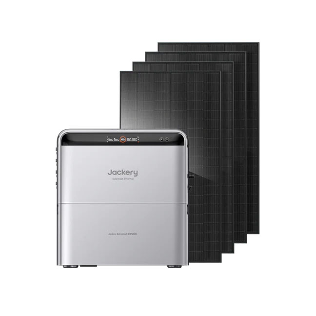 Jackery SolarVault 3 Pro Max mit 4 x 500 W Solarpanel