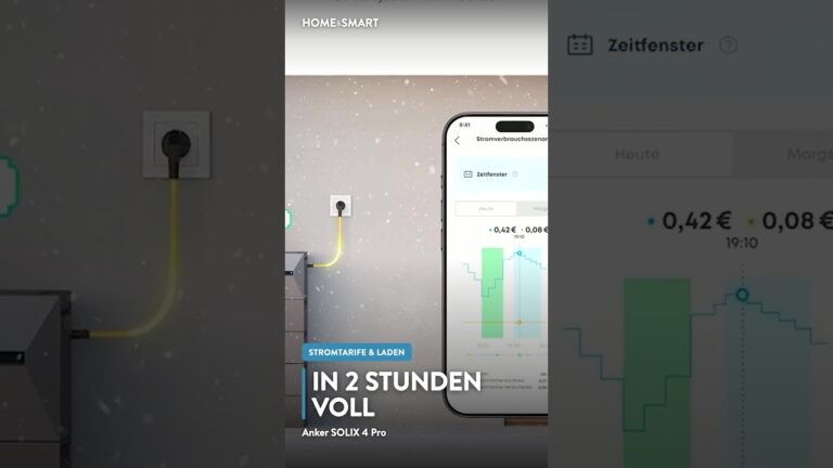 In 2 Stunden voll – SOLIX 4 mit dynamischem Tarif