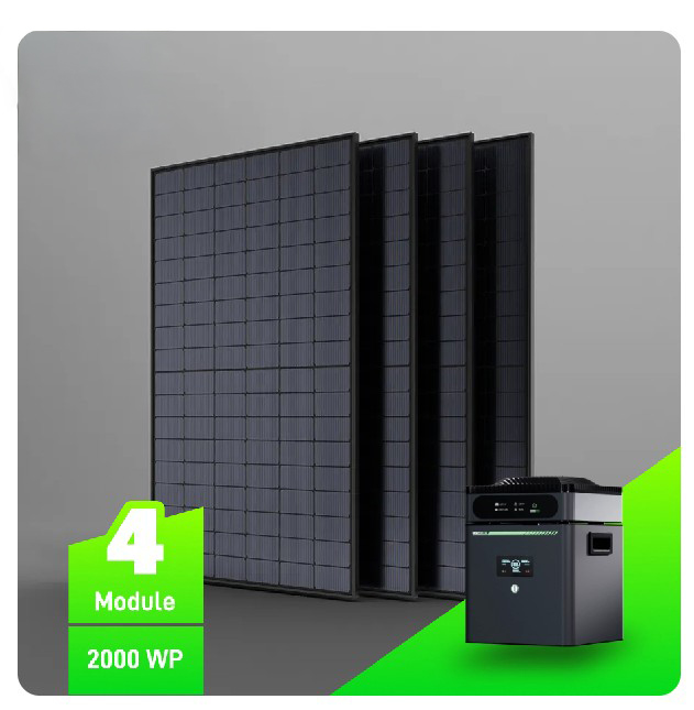 2000 W Balkonkraftwerk mit Maxxicharge 3.0 Speicher (Maxxisun Herstellerbox)