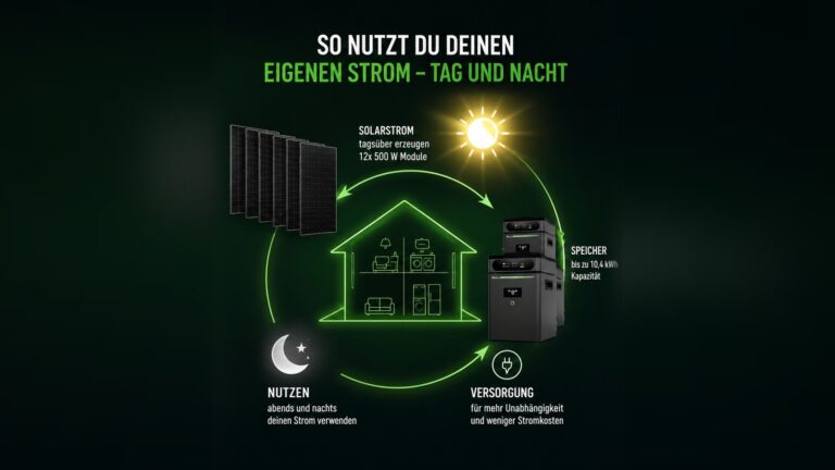 Ist das noch ein Balkonkraftwerk? 6.000 Watt und 10,4 kWh Speicher für unter 3.700 Euro