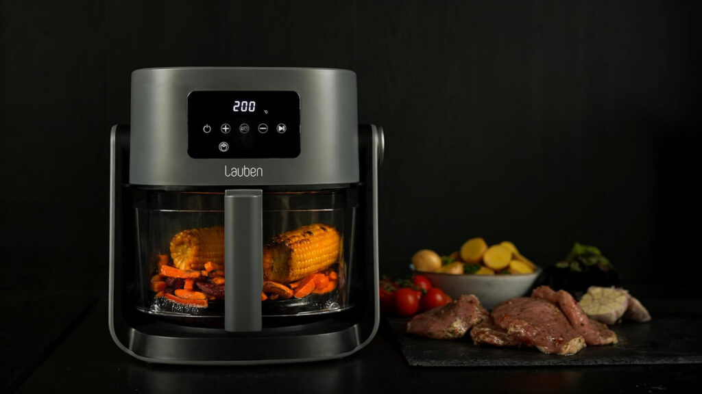 mobile-heissluftfritteusen-von-lauben Die multifunktionale Heißluftfritteuse von LAUBEN ist sogar als Grill nutzbar
