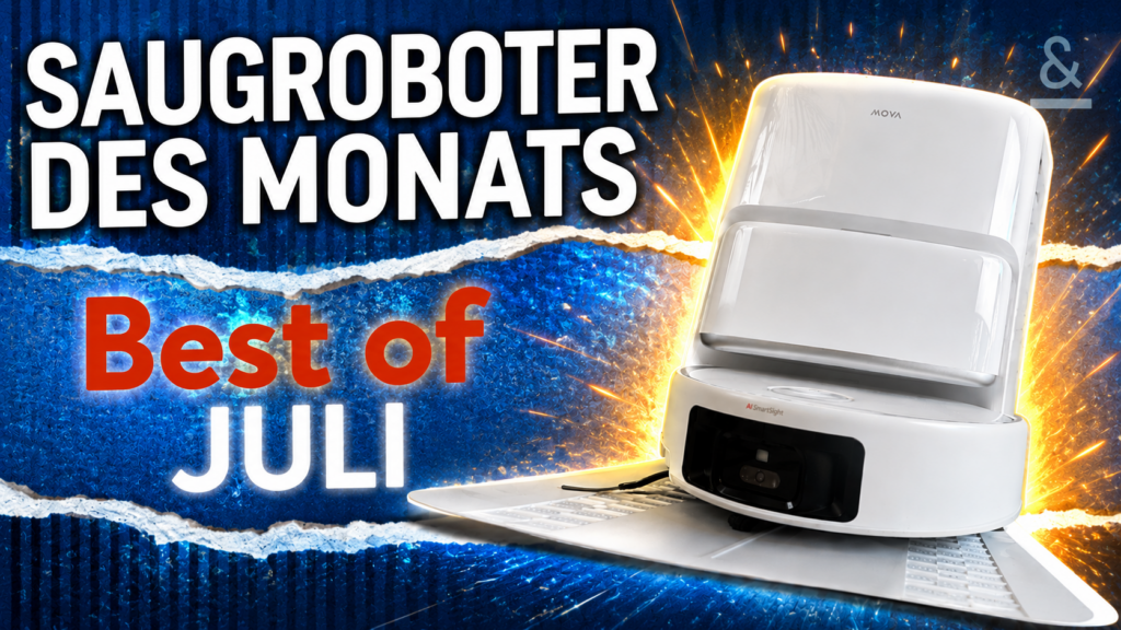 Bester Saugroboter im Juli 2026: MOVA Z60 Ultra Roller SA überzeugt mit 93/100 Punkten