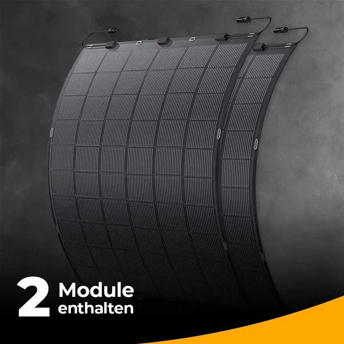 Solago Balkonkraftwerk 450W mit flexiblen Solarmodulen