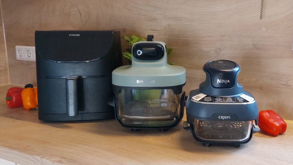 unterschiede-mobile-versus-klassische-heissluftfritteuse Mobile Air Fryer sind im Vergleich zum Standardmodell viel kompakter und leichter