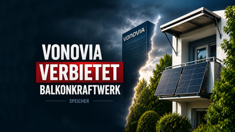 Vonovia verbietet Balkonkraftwerk Speicher: Doch ist das legal?