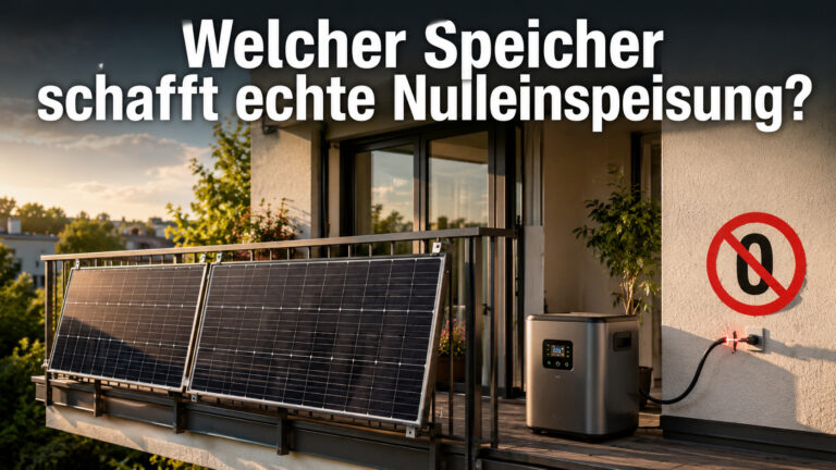 Speicher-Duell: Diese 4 Modelle schaffen echte Nulleinspeisung