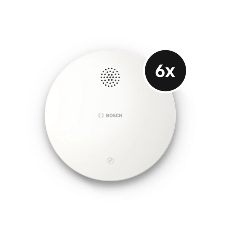 Bosch Smart Home Rauchwarnmelder II – 6er-Set (tink)