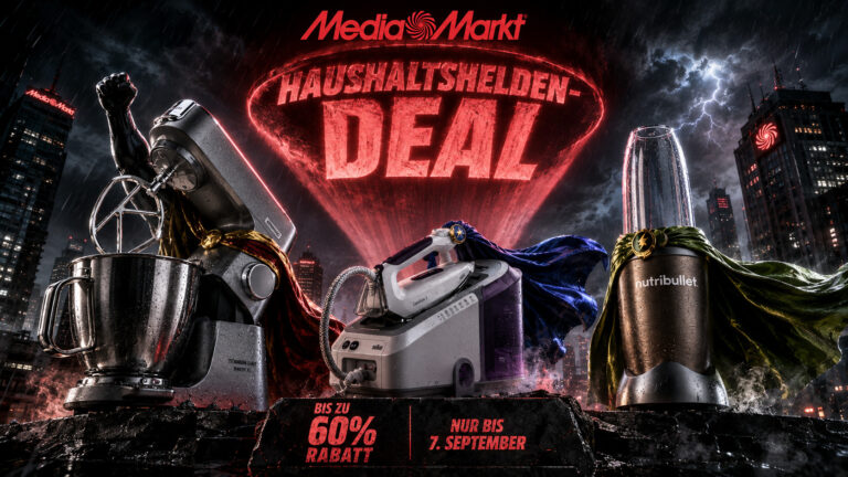 Haushaltshelden im MediaMarkt-Deal: Top-Geräte von Top-Herstellern stark reduziert